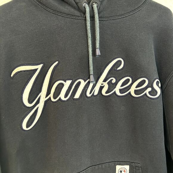 Stitches New York Yankees Heavyweight Sweatshirt Mens Size Medium Navy Fade - Picture 7 of 8